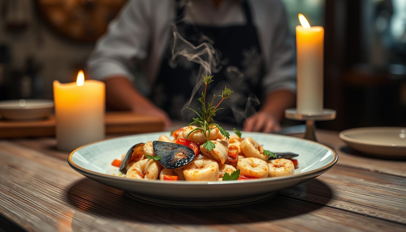 Fresh seasonal cooking dish