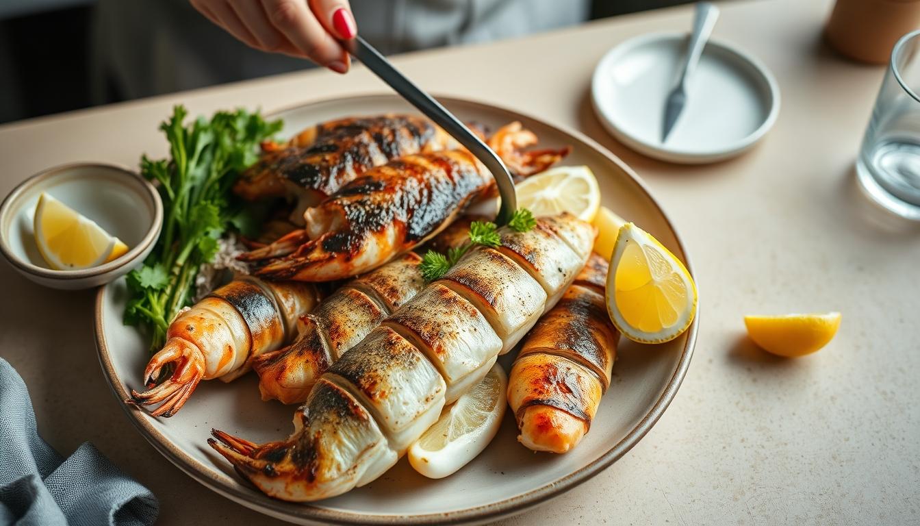Measured baking ingredients prepared on a counter