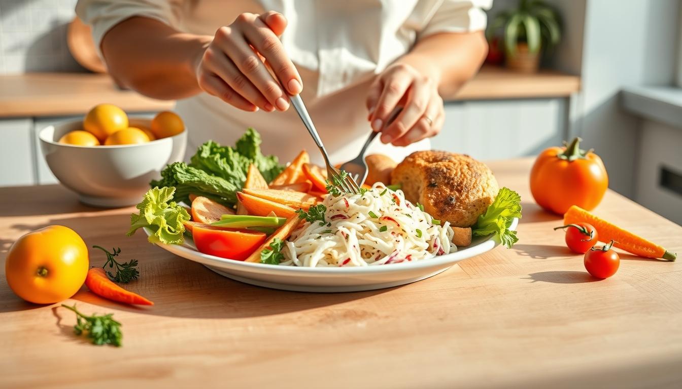 Fresh seasonal ingredients arranged for home cooking