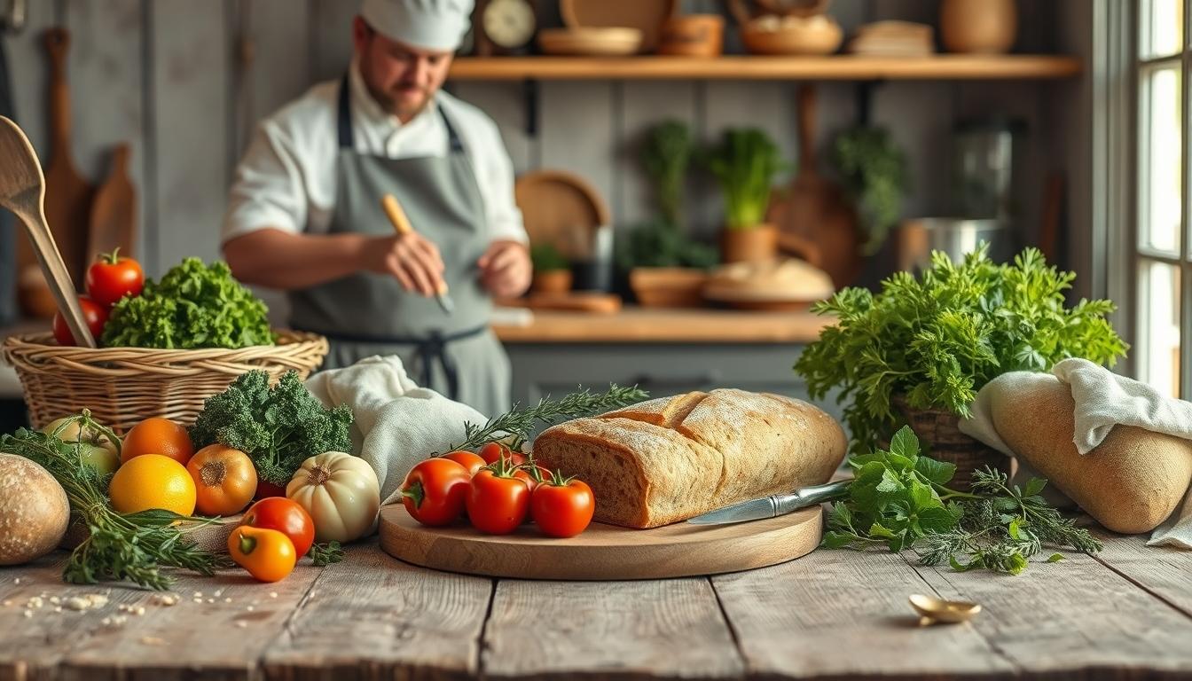 Quick weeknight dinner prepared in a home kitchen