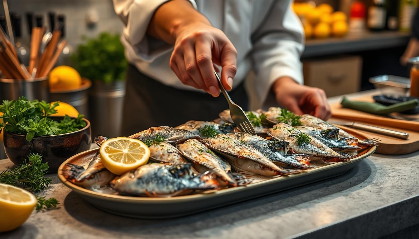 Home cook preparing ingredients in the kitchen